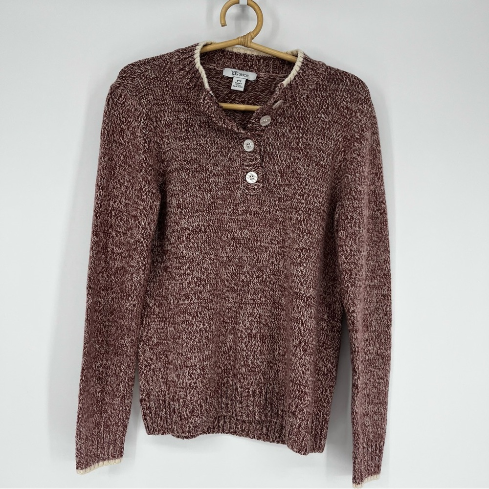 The TOG Shop Vintage Knit Sweater with Button Detail